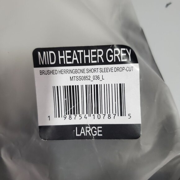 BYLT Brushed Herringbone Short Sleeve Drop Cut Shirt Top Men Size Large NWT - Picture 9 of 14